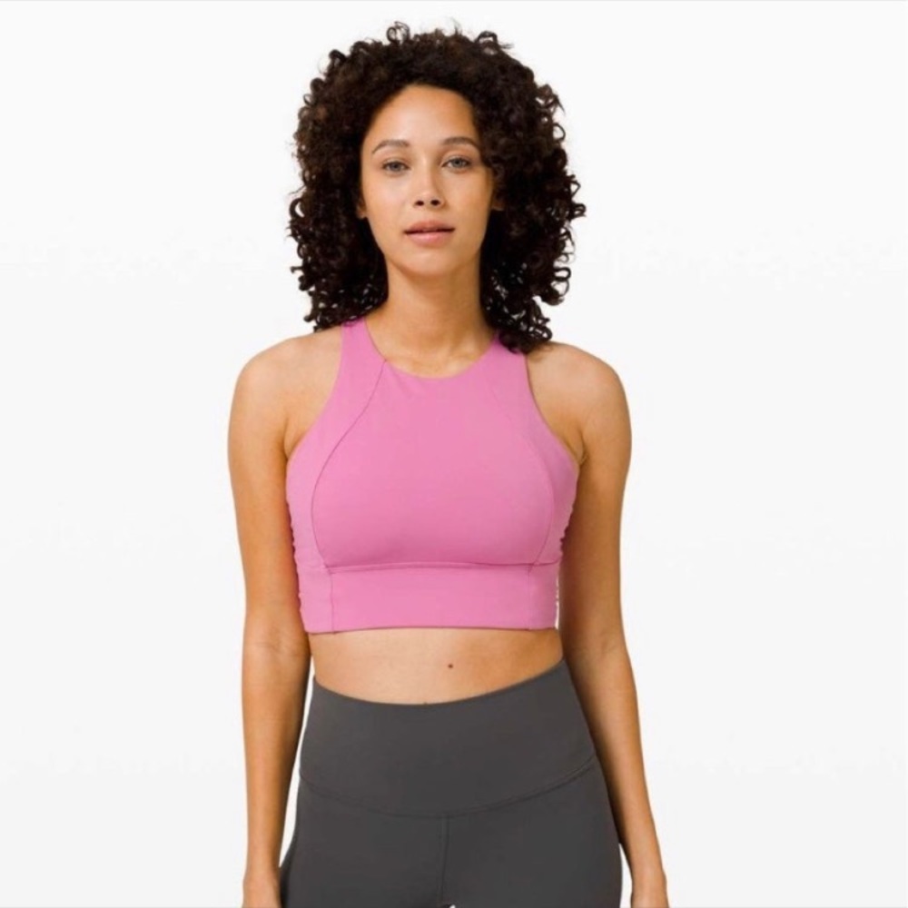 LULULEMON Free to Be Serene High Neck Special Edition Sports Bra Size 4 GUC